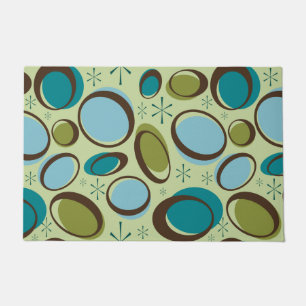 Mid-Century Modern Space-Age Atomic Orbits Doormat