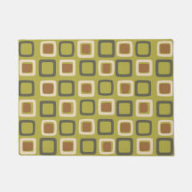 Mid Century Modern Squares Chartreuse