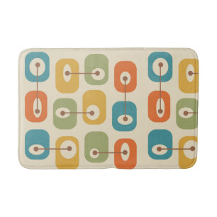Mid Century Modern Squishy Cubes Bath Mat