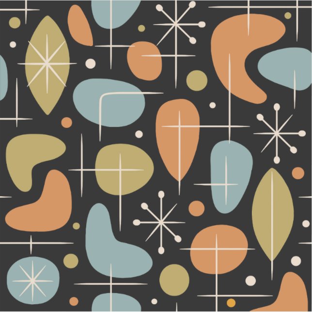 Mid Century Modern Starburst Pattern (Front)