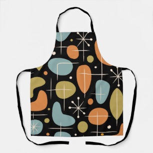 Mid Century Modern Starburst Pattern Apron