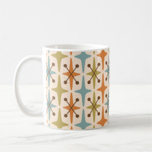 Mid Century Modern Starburst Pattern Coffee Mug