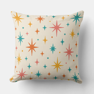 Mid-Century Modern Starburst Pattern Cushion