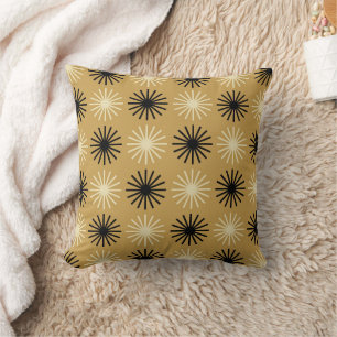 Mid Century Modern Starburst Pattern Cushion