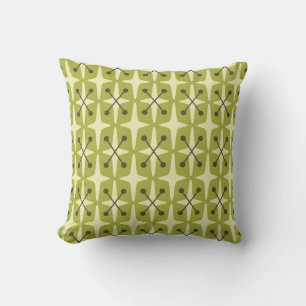 Mid Century Modern Starburst Pattern Cushion