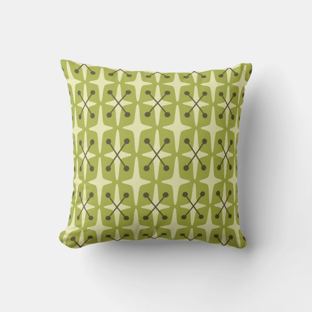 Mid Century Modern Starburst Pattern Cushion (Front)