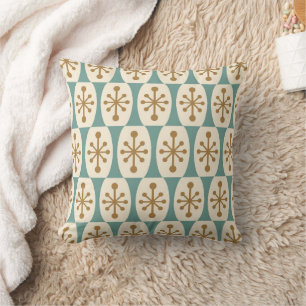 Mid Century Modern Starburst Pattern Cushion