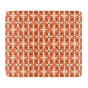 Mid Century Modern Starburst Pattern Cutting Board