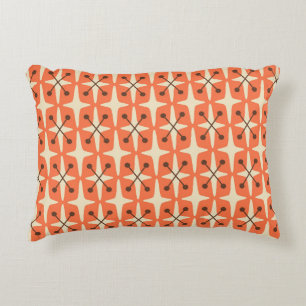 Mid Century Modern Starburst Pattern Decorative Cushion