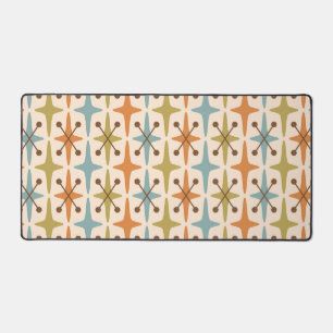 Mid Century Modern Starburst Pattern Desk Mat