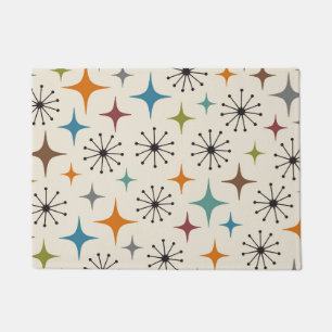 Mid Century Modern Starburst Pattern Doormat
