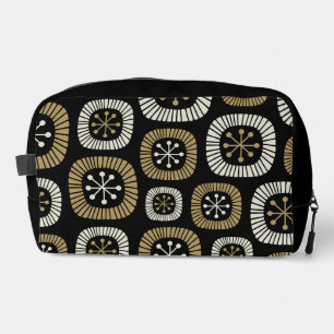Mid Century Modern Starburst Pattern Dopp Kit
