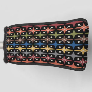 Mid Century Modern Starburst Pattern Golf Head Cover