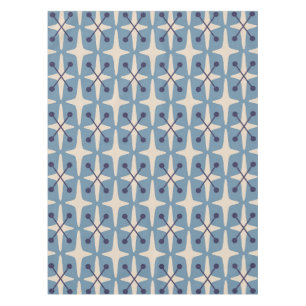 Mid Century Modern Starburst Pattern Tablecloth