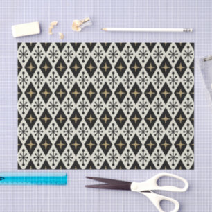 Mid-Century Modern Starburst Pattern Tissue Paper