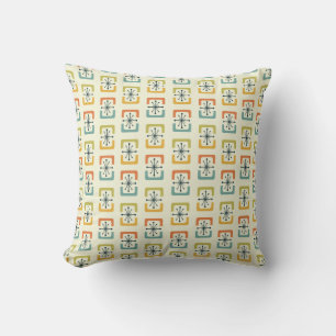 Mid Century Modern Starburst Shells Cushion