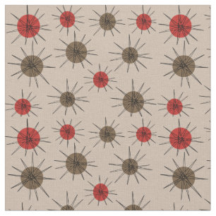Mid-Century Modern Starbursts Fabric