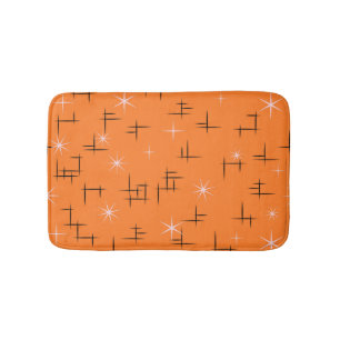 Mid Century Modern Stars Bath Mat