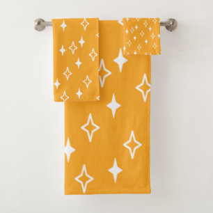 Mid-Century Modern Stars  Bath Towel Set