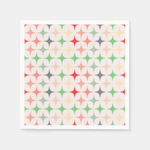 Mid-Century Modern Stars Napkin