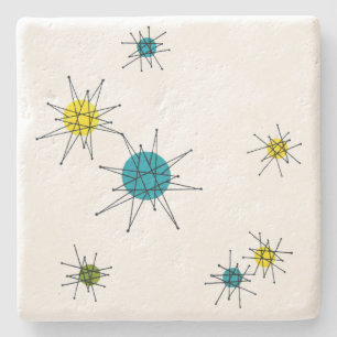 Mid Century Modern Stone Coaster