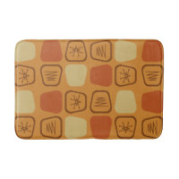 Mid Century Modern Stretched Squares Ochre