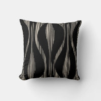 Mid Century Modern Striped Lounge Pattern Black