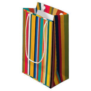 Mid-Century Modern Stripes  Small Gift Bag