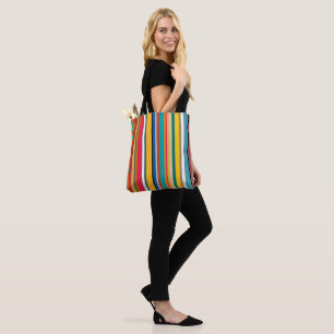 Mid-Century Modern Stripes Tote Bag