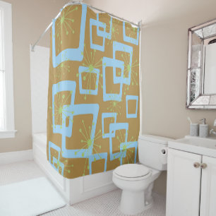 Mid-Century Modern Style 11 Shower Curtain