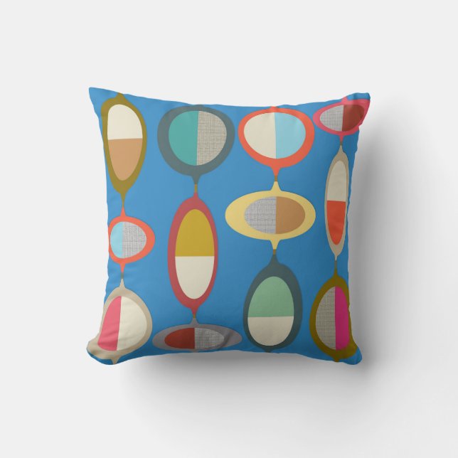 Mid-Century Modern Style 22 Throw Pillow (Front)