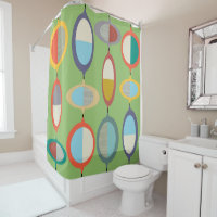 Mid-Century Modern Style 71 Shower Curtain