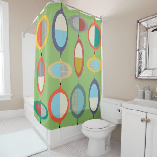 Mid-Century Modern Style 71 Shower Curtain