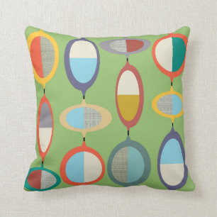 Mid-Century Modern Style 71 Throw Pillow