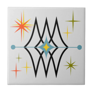 Mid Century Modern Style Ceramic Tile