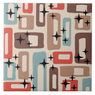 Mid Century Modern Style Ceramic Tile
