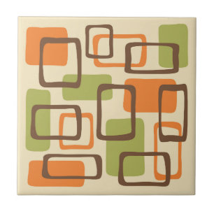 Mid Century Modern Style Ceramic Tile