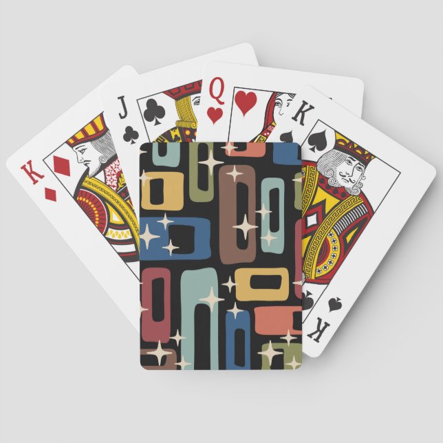 Mid Century Modern Style Playing Cards (Back)