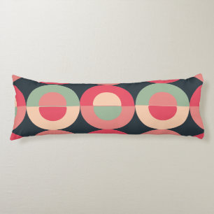 Mid-Century Modern Summer Sunset Body Cushion