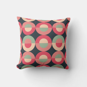 Mid-Century Modern Summer Sunset     Cushion