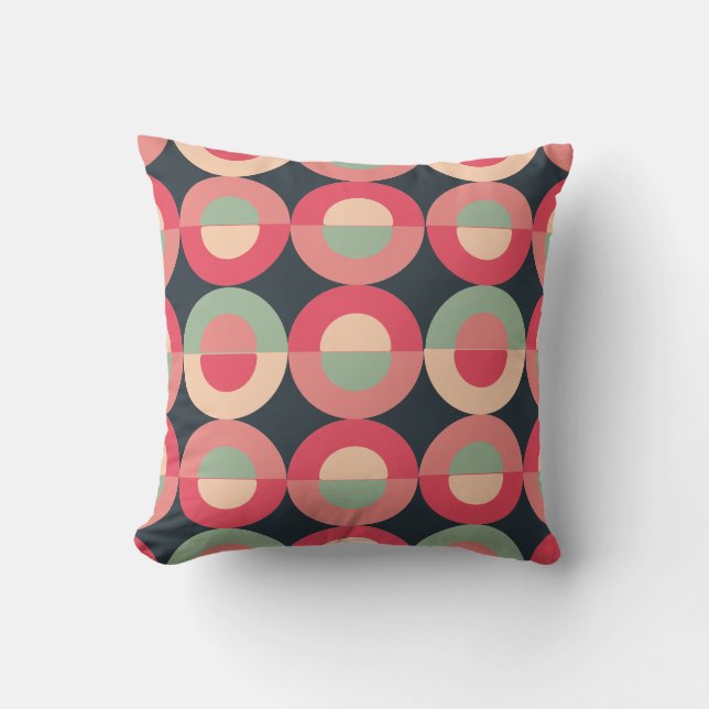 Mid-Century Modern Summer Sunset     Cushion (Front)