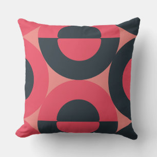 Mid-Century Modern Summer Sunset  Cushion