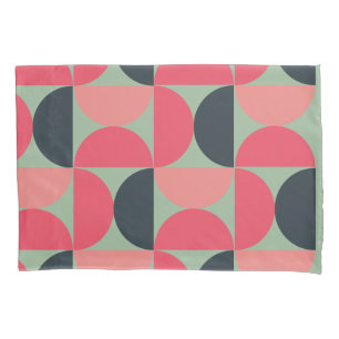 Mid-Century Modern Summer Sunset Pillowcase