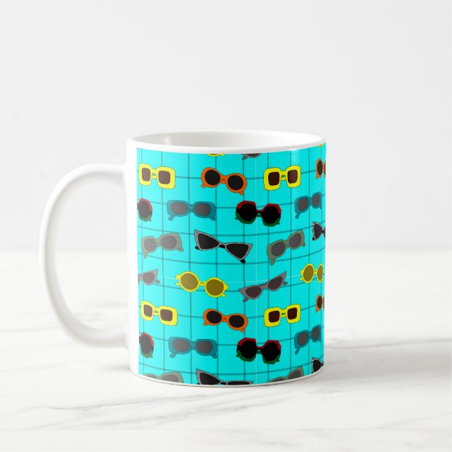 Mid-Century Modern Sunglasses  Coffee Mug (Left)