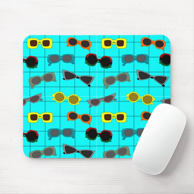 Mid-Century Modern Sunglasses  Mouse Pad (With Mouse)