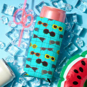 Mid-Century Modern Sunglasses  Seltzer Can Cooler