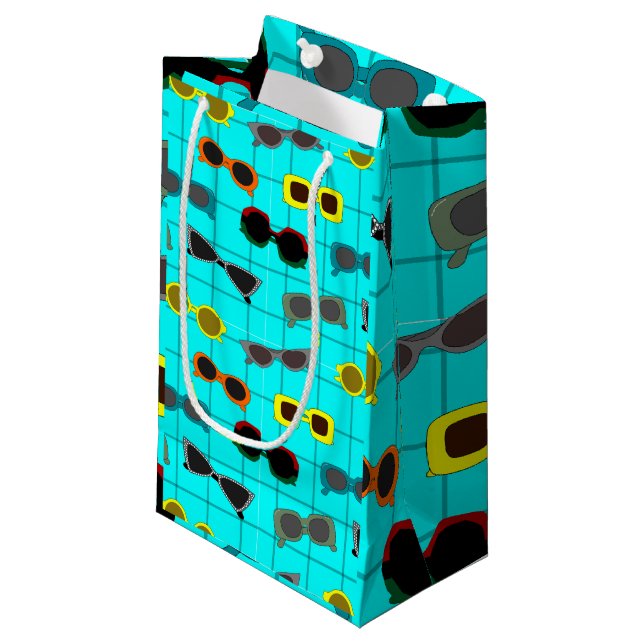 Mid-Century Modern Sunglasses  Small Gift Bag (Front Angled)