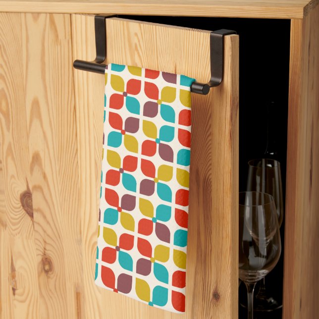 Mid Century Modern Tea Towel (Thirds Fold)