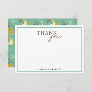 Mid Century Modern Thank You Card