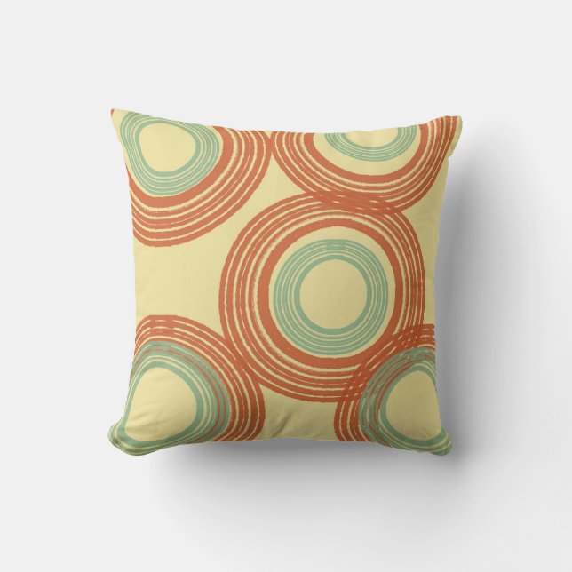 Mid Century Modern Throw Pillow (Front)